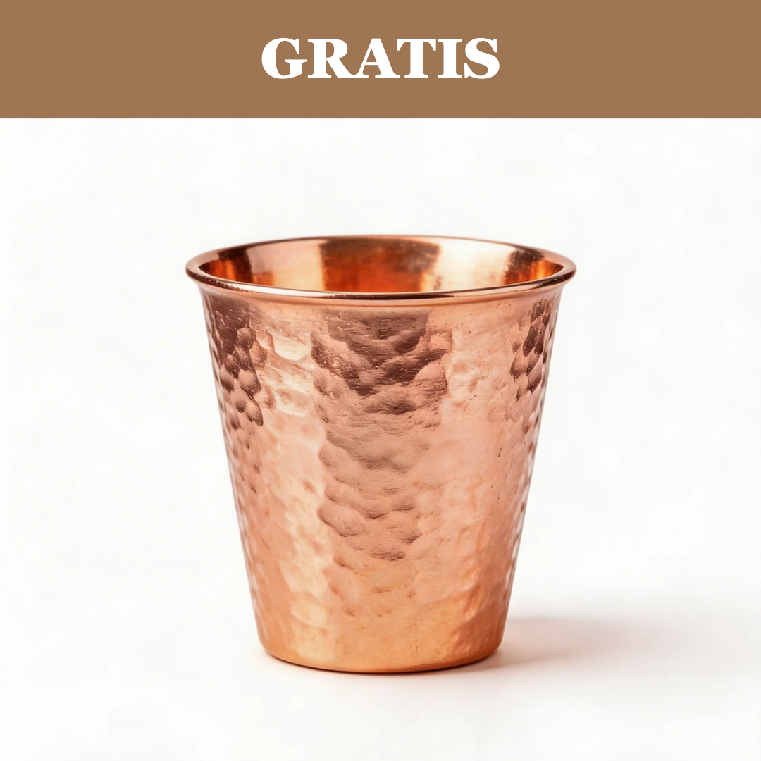 1 Vaso 100% Cobre Gratis