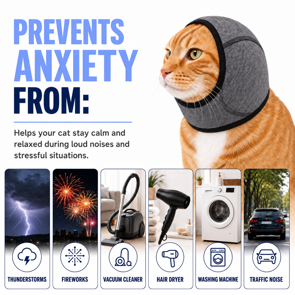 QuietMeow™ Calming Ear Muff